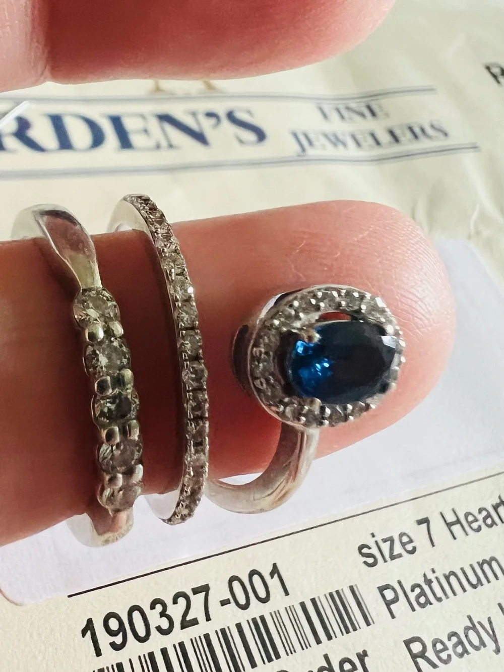 Hearts on fire and Simon G timeless blue